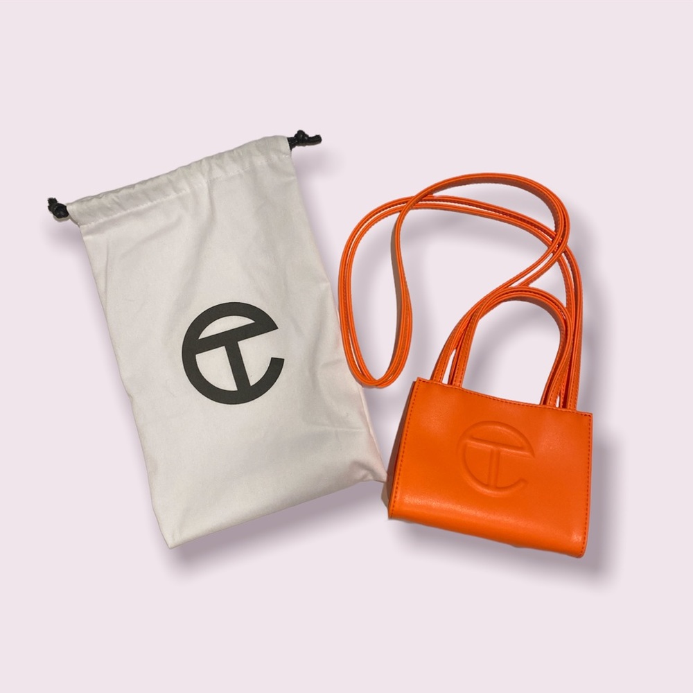 Coral/Orange Telfar Shopping Bag - Size Small